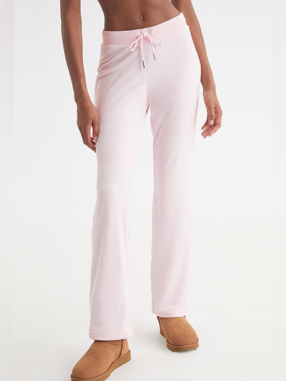 JUICY COUTURE PINK OG BIG BLING VELOUR TRACK PANTS SIZE SMALL - Picture 2 of 8